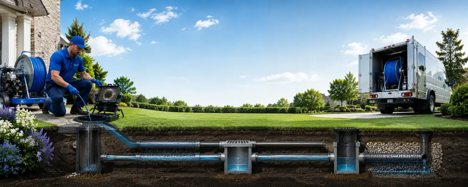 Outdoor drain cleaning information for Ashfield, MA